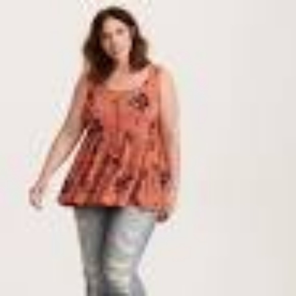 Torrid Sleeveless Floral Lace Top SZ00 - Picture 7 of 7